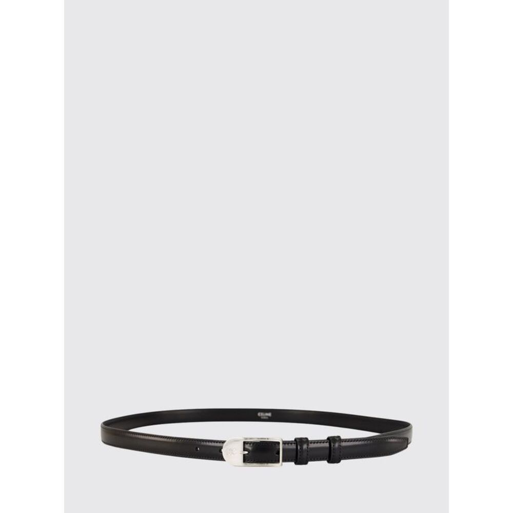 Celine Men Celine Smooth Cowhide Leather Belt With Triomphe Pin Buckle
